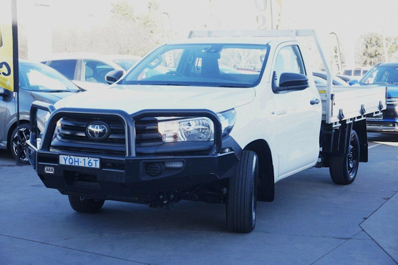 2022 Toyota Hilux TGN121R Workmate 4x2 White 6 Speed Sports Automatic Cab Chassis62935681707779112