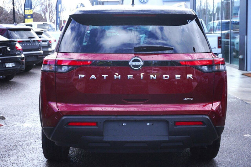 2024 Nissan Pathfinder R53 MY24 Ti 4WD Red 9 Speed Sports Automatic Wagon62935687582593114