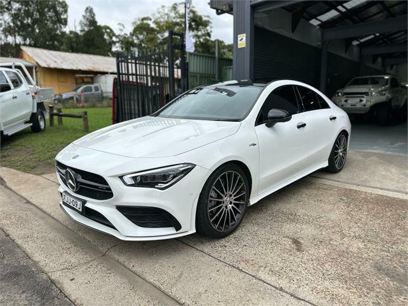 2020 Mercedes-AMG CLA35 C118 MY21.5 4Matic White 7 Speed Auto Dual Clutch Coupe62882770676097112