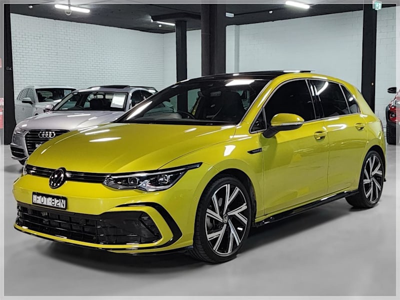 2022 Volkswagen Golf Mark 8 CD MY23 110TSI R-Line Pomelo Yellow 8 Speed Automatic Hatchback62882773071106113
