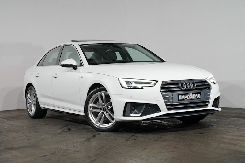 2019 Audi A4 8W MY19 35 TFSI S Tronic Sport White 7 Speed Auto Dual Clutch Sedan62933713859586110