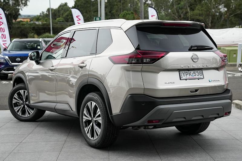 2025 Nissan X-Trail T33 MY25 ST-L e-4ORCE e-POWER Champagne Silver 1 Speed Automatic Wagon Hybrid63437623463043111