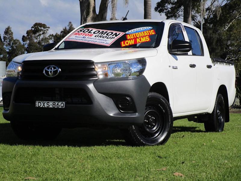 2018 Toyota Hilux TGN121R MY19 Workmate White 6 Speed Automatic Double Cab Pick Up62935688747522110