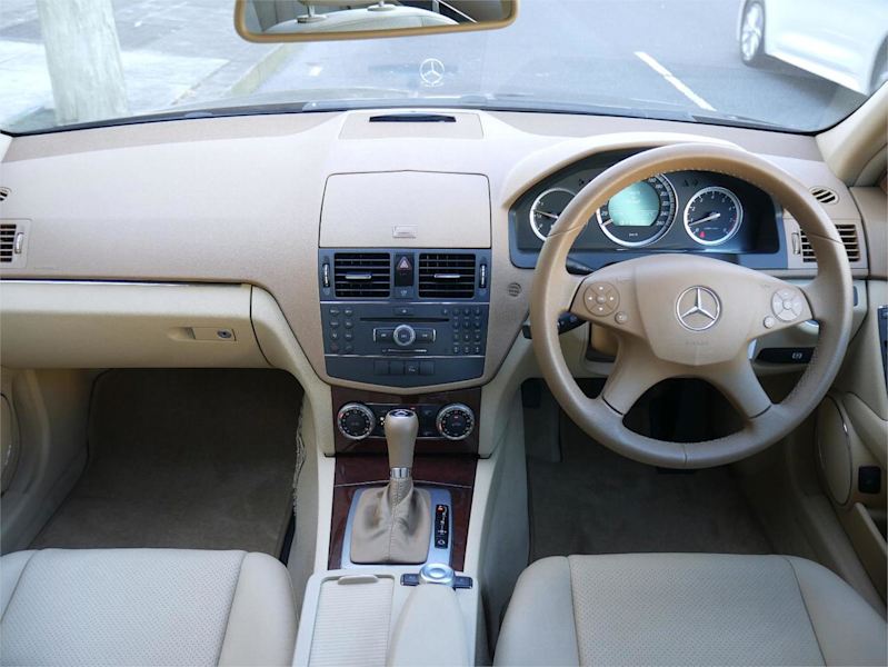 2008 Mercedes-Benz C200 W204 Kompressor Elegance Obsidian Black 5 Speed Automatic Tipshift Sedan62938584191235111