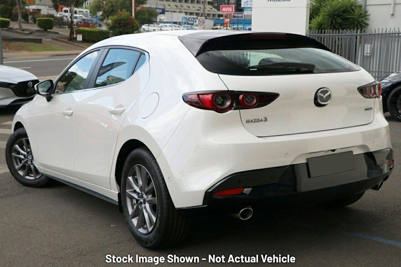 2025 Mazda 3 BP2H7A G20 SKYACTIV-Drive Pure Snowflake White Pearl 6 Speed Sports Automatic Hatchback62937626040321112