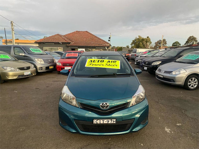 2012 Toyota Yaris NCP130R YR Blue 4 Speed Automatic Hatchback62882772490115111