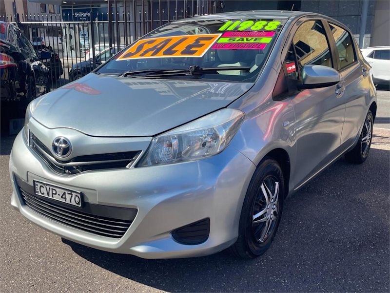 2012 Toyota Yaris NCP130R YR Silver 4 Speed Automatic Hatchback62935687447554112