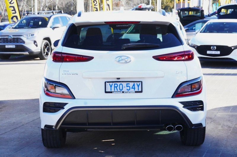 2021 Hyundai Kona Os.v4 MY21 N-Line D-CT AWD White 7 Speed Sports Automatic Dual Clutch Wagon62938582396289114