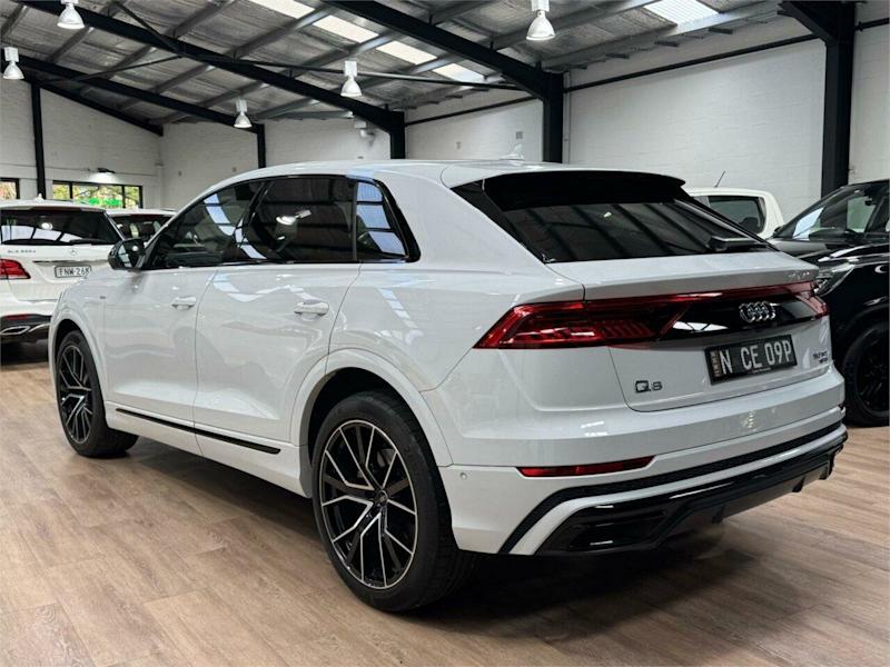 2021 Audi Q8 4M F1 MY22 50 TDI Tiptronic Quattro S Line White 8 Speed Sports Automatic Wagon62936658776321113