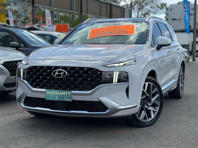 2021 Hyundai Santa Fe TM.V3 MY22 Highlander CRDi (AWD) White 8 Speed Auto Dual Clutch Wagon62882729949827114