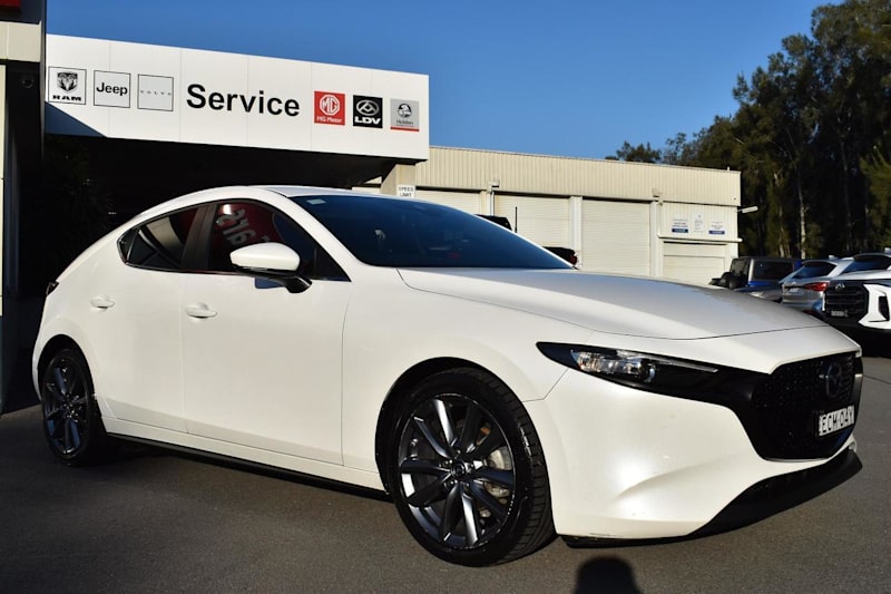 2019 Mazda 3 BP2H7A G20 SKYACTIV-Drive Evolve White 6 Speed Sports Automatic Hatchback62935682301699113