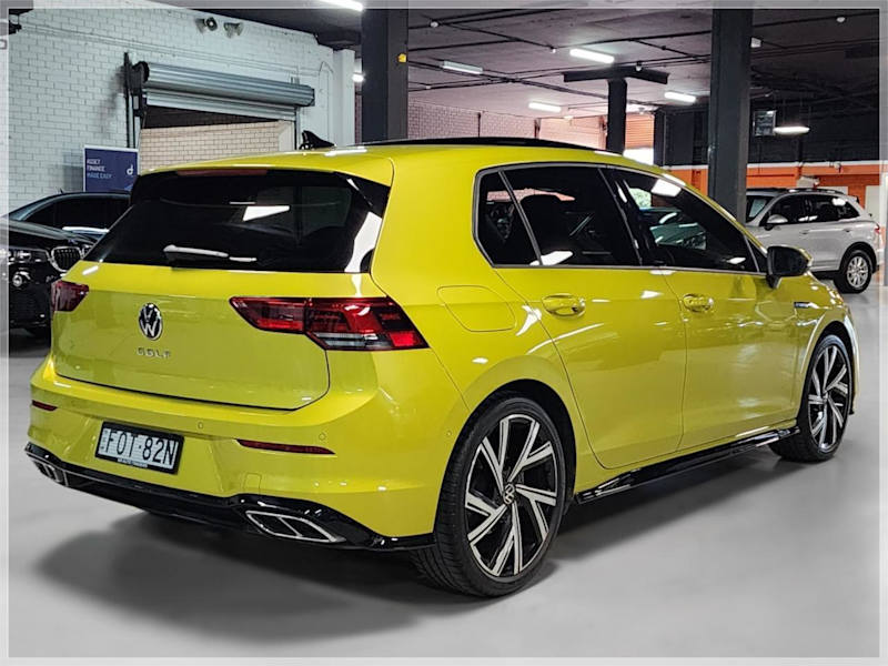 2022 Volkswagen Golf Mark 8 CD MY23 110TSI R-Line Pomelo Yellow 8 Speed Automatic Hatchback62882773071106111