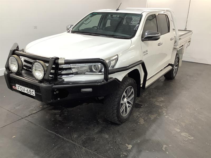 2018 Toyota Hilux GUN126R MY17 SR5 (4x4) Glacier White 6 Speed Automatic Dual Cab Utility62937625373314111
