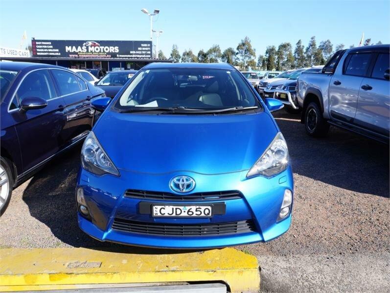 2012 Toyota Prius c NHP10R I-Tech Hybrid Blue Continuous Variable Hatchback62882773409283111