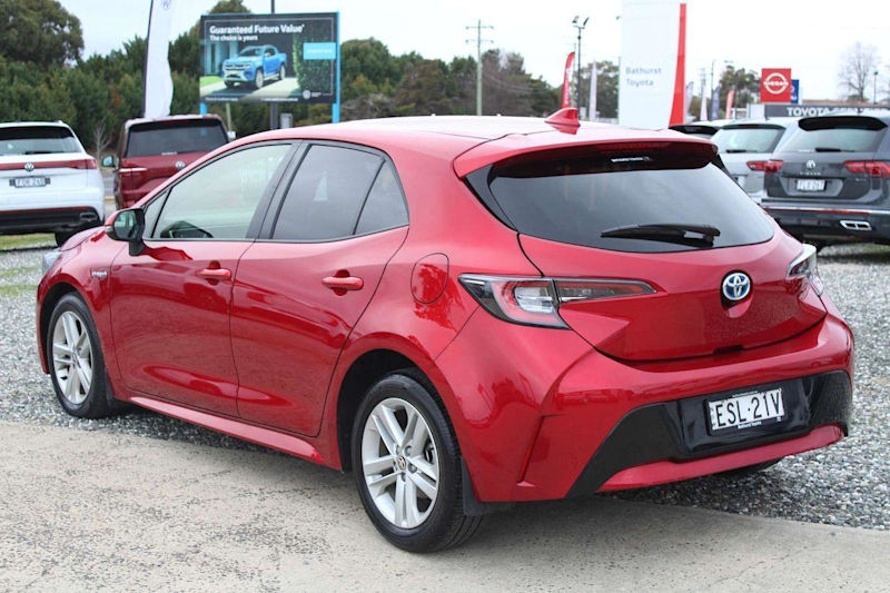 2022 Toyota Corolla ZWE211R SX E-CVT Hybrid Jasper Red 1 Speed Constant Variable Hatchback Hybrid62936657426946114