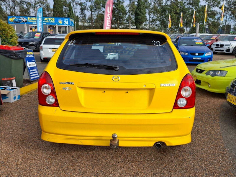 2002 Mazda 323 BJ II SP20 Spotto Yellow 4 Speed Automatic Hatchback62934699188099114