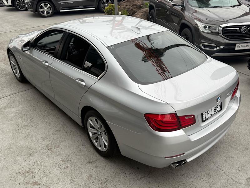 2012 BMW 5 Series F10 MY0911 520i Steptronic Silver, Chrome 8 Speed Sports Automatic Sedan62882730377345112