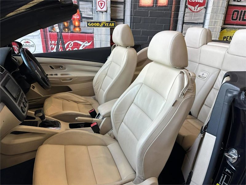 2009 Volkswagen EOS 1F MY09 147TSI DSG Black 6 Speed Sports Automatic Dual Clutch Convertible62882731056513111