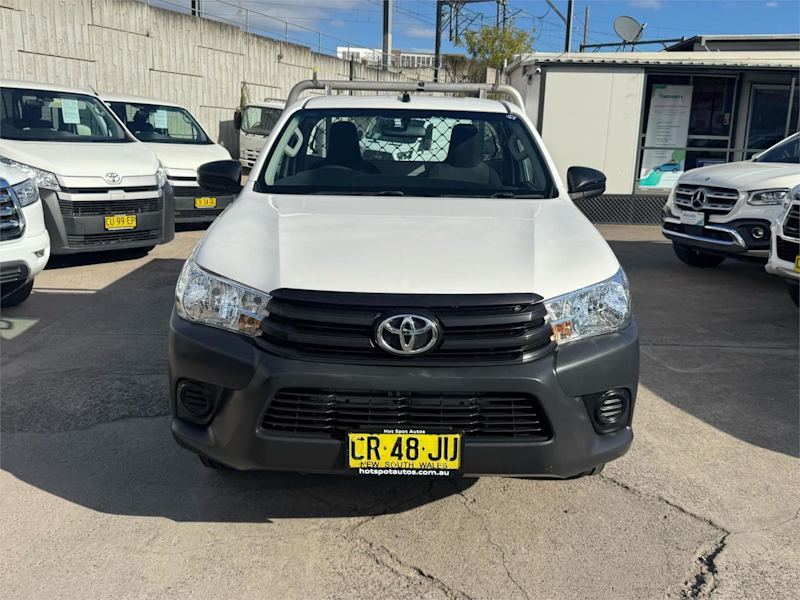 2018 Toyota Hilux TGN121R Workmate 4x2 White 6 Speed Sports Automatic Cab Chassis62882764427907111