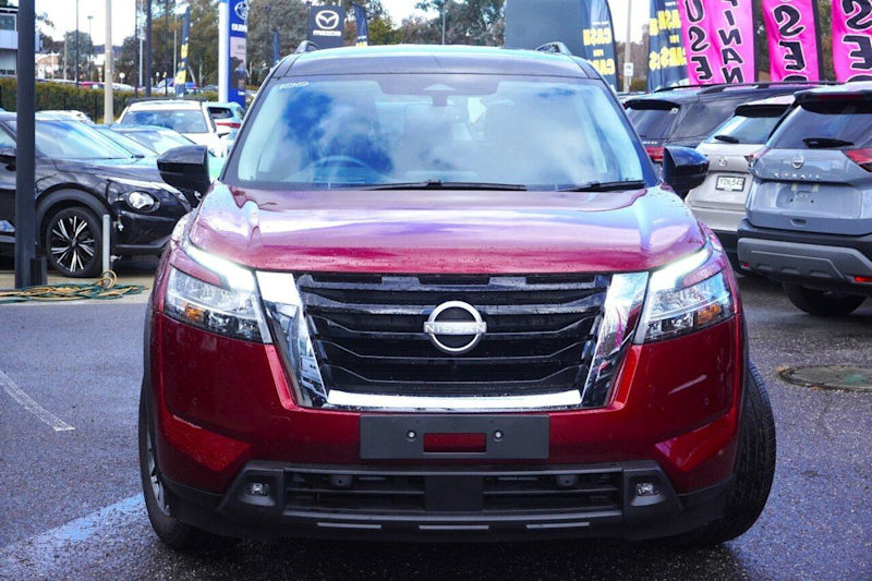 2024 Nissan Pathfinder R53 MY24 Ti 4WD Red 9 Speed Sports Automatic Wagon62935687582593111