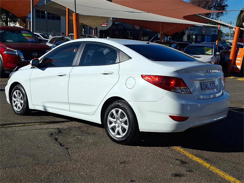 2013 Hyundai Accent RB2 Active White 4 Speed Sports Automatic Sedan62934706852097114