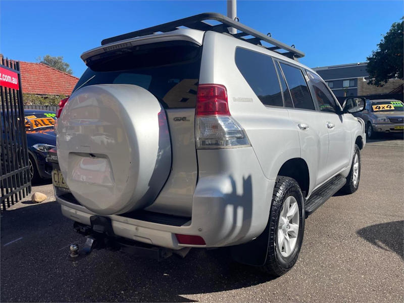 2012 Toyota Landcruiser Prado KDJ150R 11 Upgrade GXL (4x4) Silver, Chrome 5 Speed Sequential Auto62935687536259113