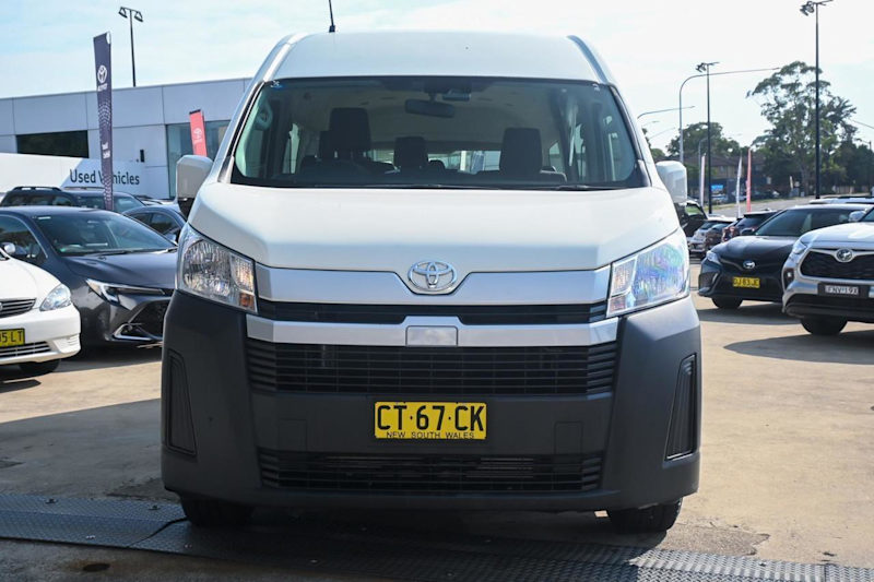 2019 Toyota HiAce GDH322R Commuter High Roof Super LWB White 6 Speed Sports Automatic Bus62935692660355113