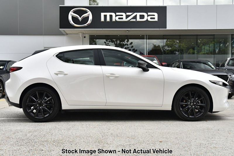2025 Mazda 3 BP2HLA G25 SKYACTIV-Drive Evolve SP Snowflake White Pearl 6 Speed Sports Automatic62932714509827111
