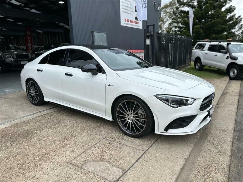 2020 Mercedes-AMG CLA35 C118 MY21.5 4Matic White 7 Speed Auto Dual Clutch Coupe62882770676097110
