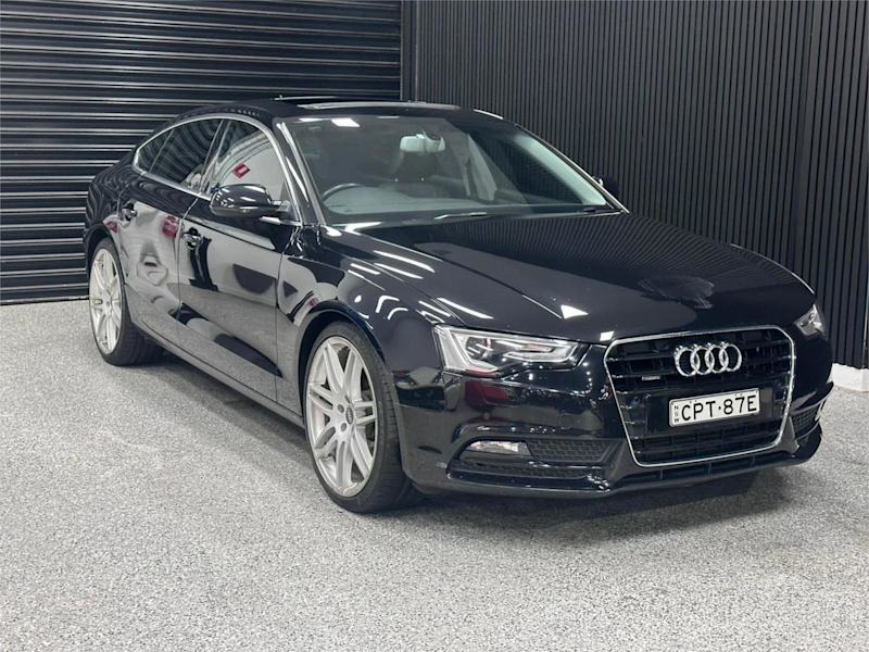 2013 Audi A5 8T MY13 Sportback S Tronic Quattro Black 7 Speed Sports Automatic Dual Clutch Hatchback62939538598531111