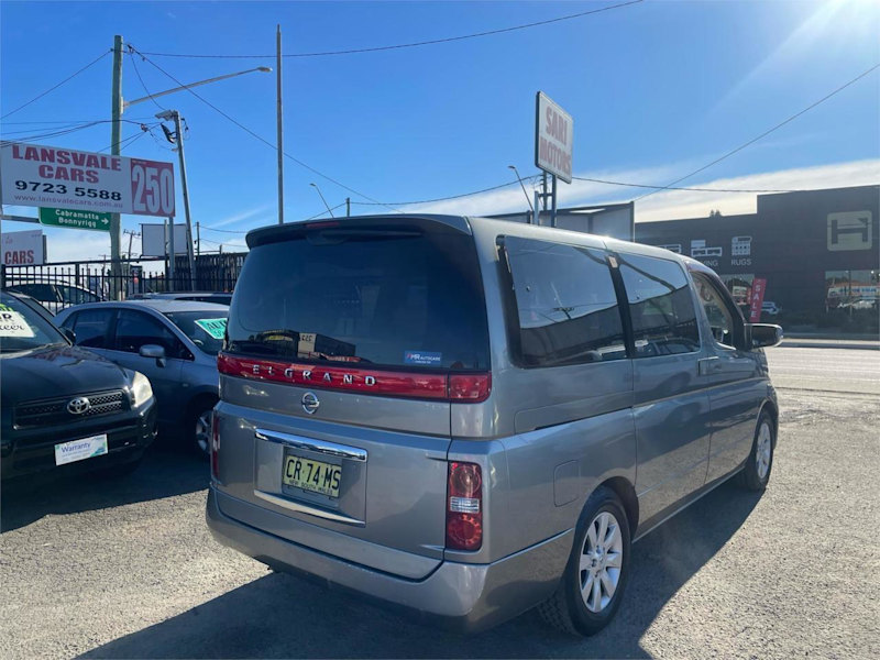 2005 Nissan Elgrand E51 Grey 5 Speed Automatic Wagon62933710168706113