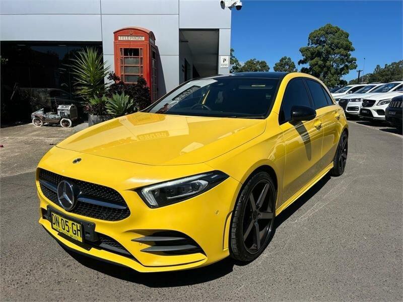 2019 Mercedes-Benz A-Class W177 A250 DCT Yellow 7 Speed Sports Automatic Dual Clutch Hatchback62936662172161112