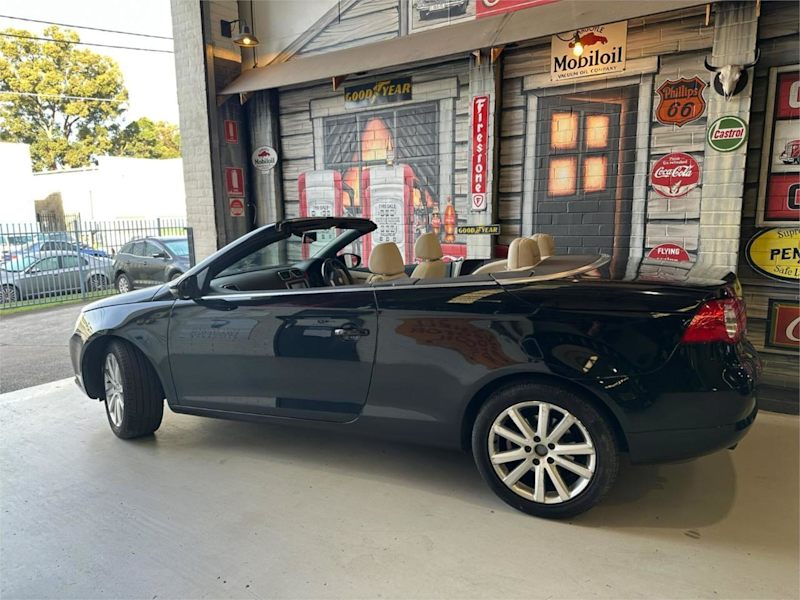 2009 Volkswagen EOS 1F MY09 147TSI DSG Black 6 Speed Sports Automatic Dual Clutch Convertible62882731056513112