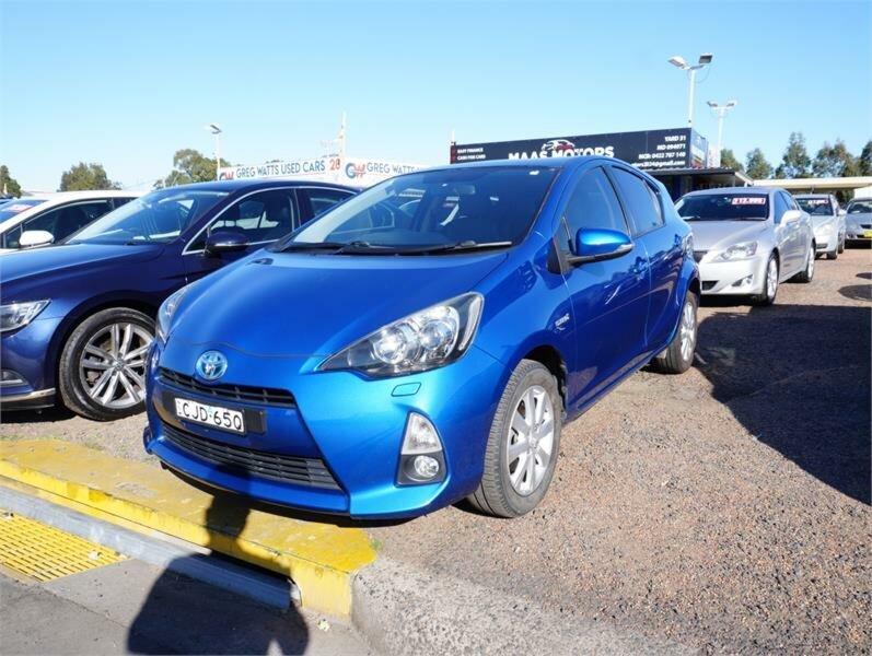 2012 Toyota Prius c NHP10R I-Tech Hybrid Blue Continuous Variable Hatchback62882773409283112