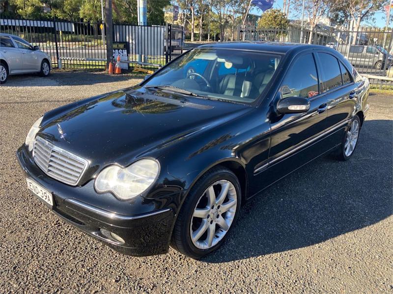 2003 Mercedes-Benz C-Class W203 MY2003 C200 Kompressor Classic Black 5 Speed Sports Automatic Sedan62936663402370112