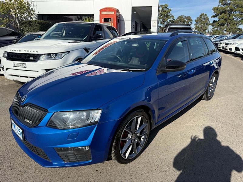 2015 Skoda Octavia NE MY15.5 RS DSG 135TDI Blue 6 Speed Sports Automatic Dual Clutch Wagon62935689232003114