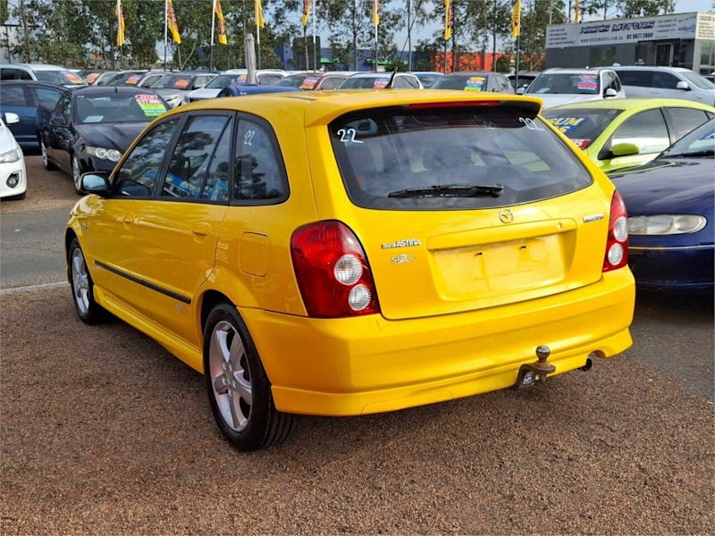 2002 Mazda 323 BJ II SP20 Spotto Yellow 4 Speed Automatic Hatchback62934699188099113