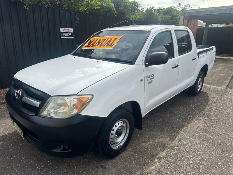 2007 Toyota Hilux TGN16R 06 Upgrade Workmate White 5 Speed Manual Dual Cab Pick-up62882737389827112