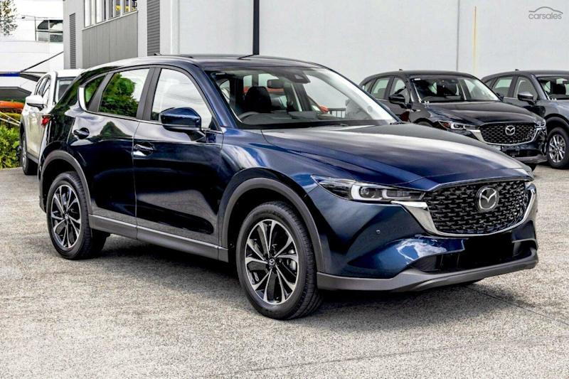 2025 Mazda CX-5 KF4WLA G25 SKYACTIV-Drive i-ACTIV AWD Touring Blue 6 Speed Sports Automatic Wagon62882728955778114