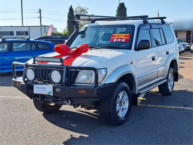2002 Toyota Landcruiser Prado VZJ95R GXL White 4 Speed Automatic Wagon62882773731201112