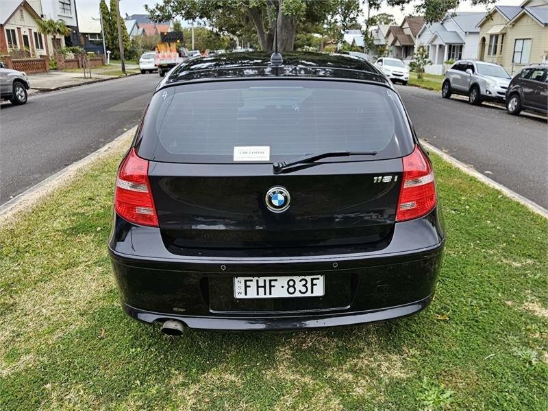 2010 BMW 118i E87 MY09 Black 6 Speed Manual Hatchback62935684180995113