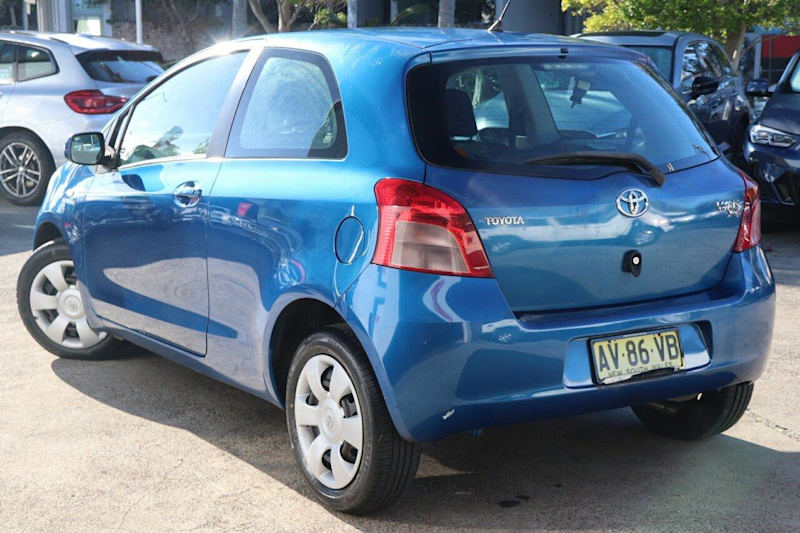 2008 Toyota Yaris NCP91R YRS Caribbean Blue 4 Speed Automatic Hatchback62934705356801112