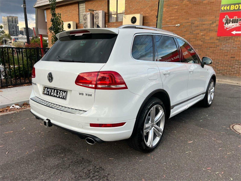 2014 Volkswagen Touareg 7P MY14 V8 TDI Tiptronic 4MOTION R-Line White 8 Speed Sports Automatic Wagon62936660796545112