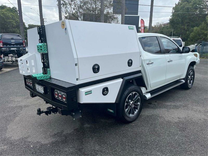 2018 Mitsubishi Triton MR MY19 GLS Double Cab White 6 Speed Sports Automatic Utility62882736965891112
