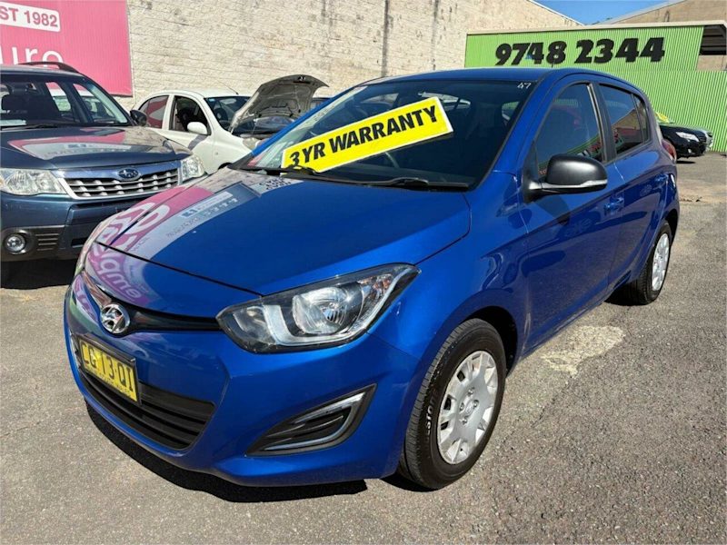 2014 Hyundai i20 PB MY15 Active Blue 4 Speed Automatic Hatchback62936661795073114