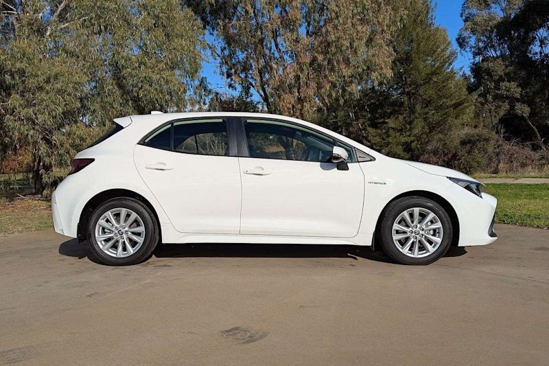 2024 Toyota Corolla ZWE219R Ascent Sport E-CVT Hybrid Glacier White 1 Speed Constant Variable62935679861890113