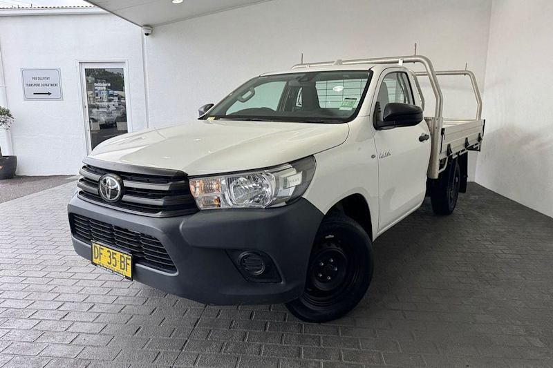 2022 Toyota Hilux TGN121R Workmate 4x2 Glacier White 6 Speed Sports Automatic Cab Chassis62936661110915114