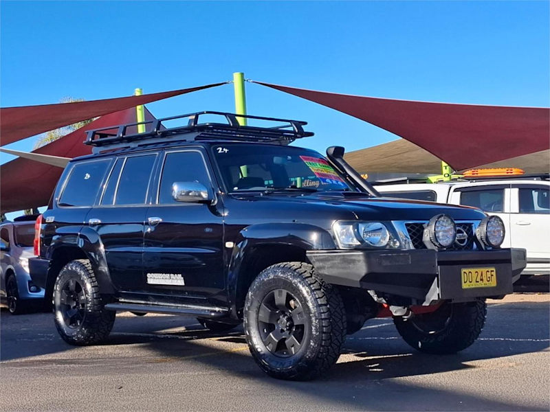 2008 Nissan Patrol GU 6 MY08 ST-L Black 5 Speed Manual Wagon628827681340191121