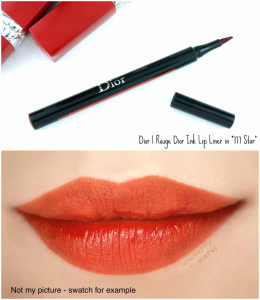 BNIB Christian Dior Rouge Ink Lip Liner/Lip Stain “777 Star”