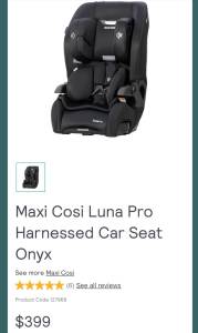 Maxi Cosi Luna Pro car seat
